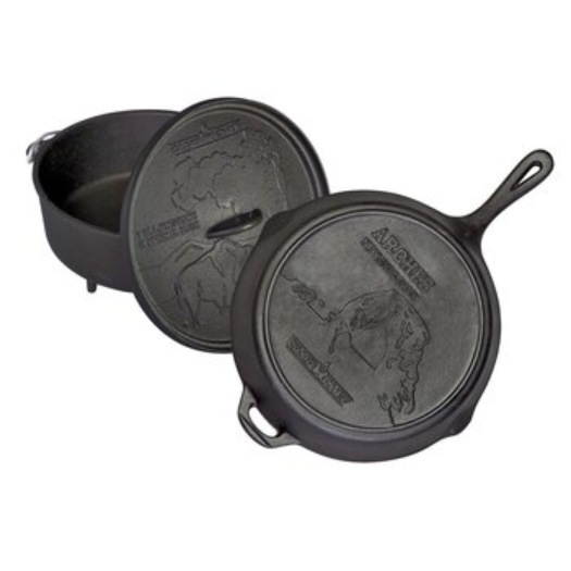 【倉庫直送】　キャンプシェフ　12インチダッチオーブン & スキレットセット