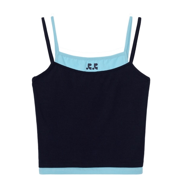 (G)アイドルミンジ着用RR LAYERED SLEEVELESS TOPトップ