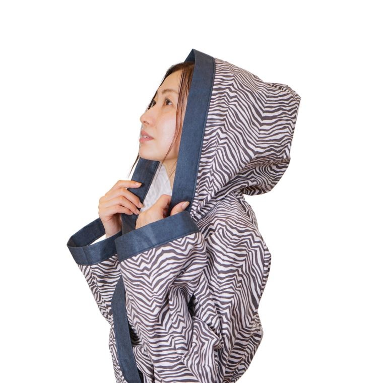 速乾 薄手 夏用 バスローブ 「Splendy」スプレンディー・ヤングカットボディローブ アニマル 【軽量 ギフト 誕生日 プレゼント 薄い 軽い ワンオペ お洒落 レディース メンズ 目立つ 動物】