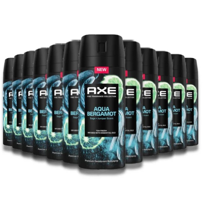 Axe - Deodorant Body Spray for Men Aqua Bergamot - 4 oz - 12 pack 8,871円