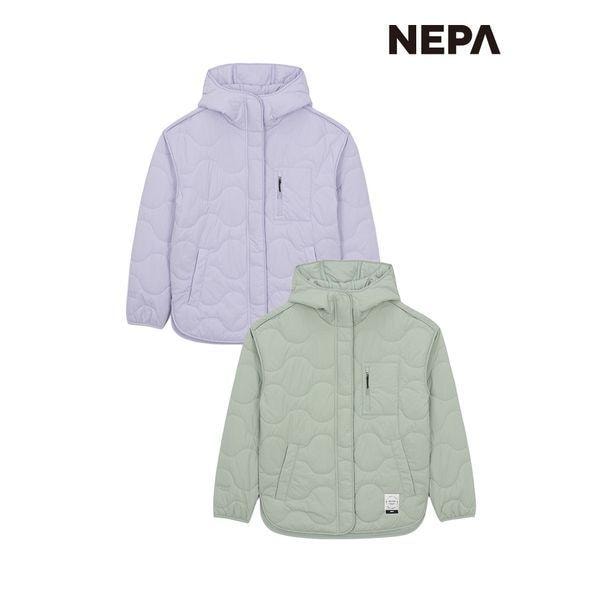 女性用サーモパフフード付きパッド入りジャケット7K20960_P415044504