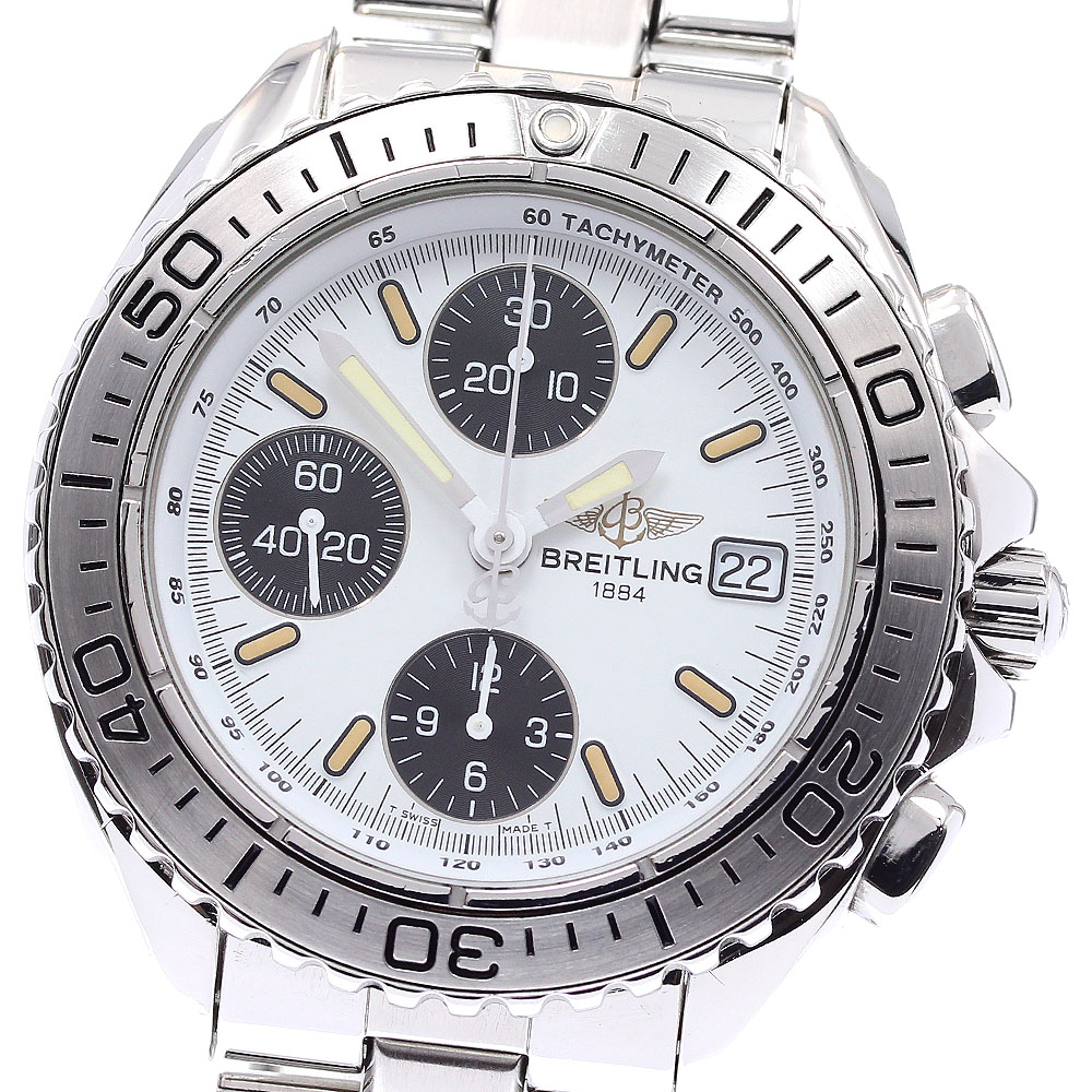 ブライトリング BREITLING A13051 クロノシャーク デイト 自動巻き メンズ 保証書付き_831160【中古】