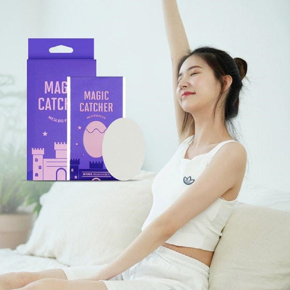 韓国-KGOODS-マジックキャッチャーメタバイオ透明生理パッチ4時間持続10枚入り手軽に貼る快適さ