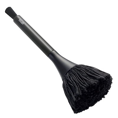 他サイト： エレコム クリーナー ブラシ 除電ブラシ 帯電防止繊維 回転タイプ 毛質 2WAY すきま用ブラシ付き ウォッシャブル ほこりとり ブラック KBR-AM013ASの商品画像