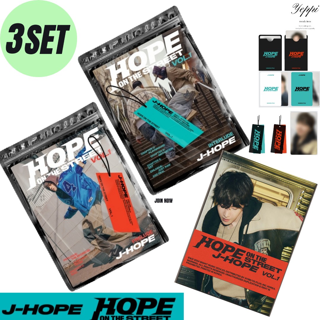 【 当日出庫 】BTS ジェイホープ( J-HOPE )- HOPE ON THE STREET VOL.1 (2種)+Weverse Albums ver( 3種セット) j-hope 特典選択 5,453円