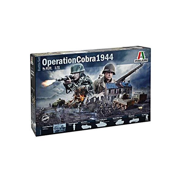 Italeri 6116S 1:72 Operation Cobra 1944， Building， Stand Model Making， Crafts， Hobby， Gluing， Plas