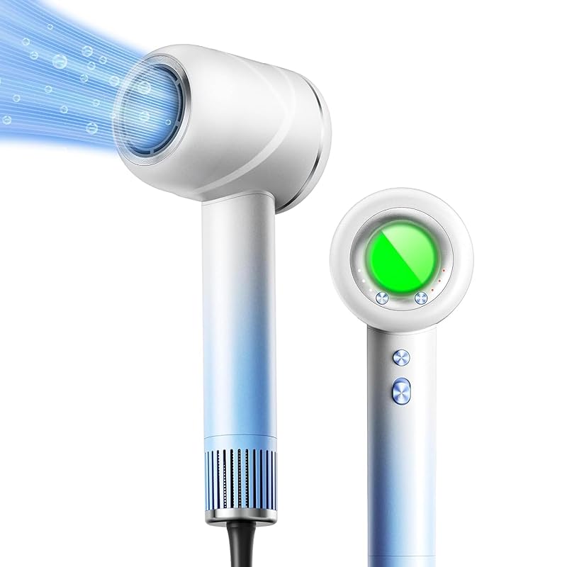 LNSOO 【3min速乾！】ドライヤー 高濃度2億マイナスイオン 大風量 速乾 静音 軽量 1100Wハイパワー 恒温ヘアケア 記憶機能付き 3つの風量調節 4つの温度調節 旅行用 ヘアドライヤー