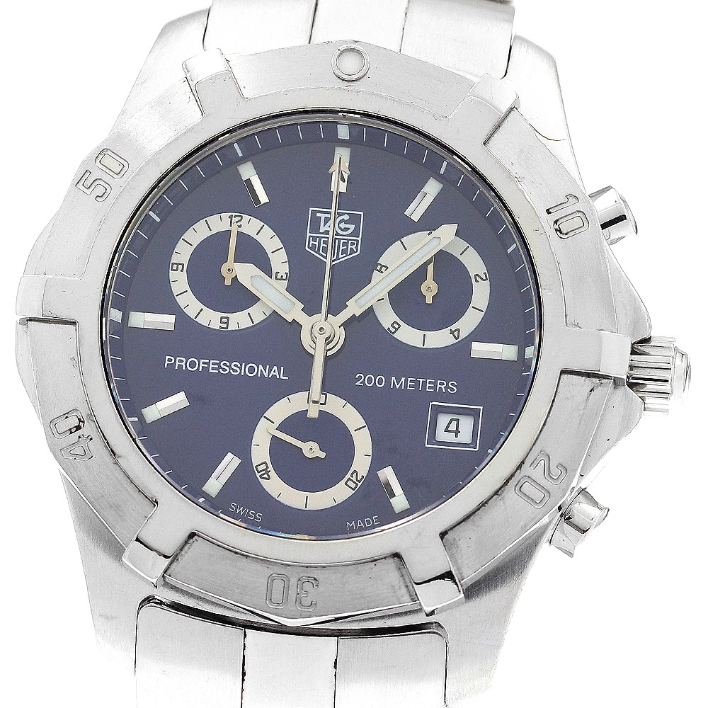 タグホイヤー TAG HEUER CN111G エクスクルーシブ2000 クロノグラフ デイト クォーツ メンズ _907569【中古】