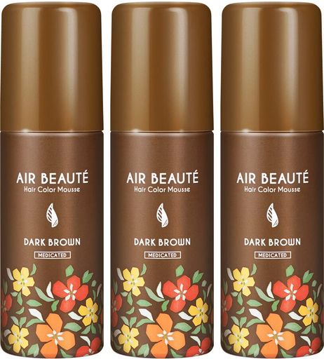 エールボーテ ヘアカラームース 白髪染め 泡タイプ 脱色剤フリー 医薬部外品 3個