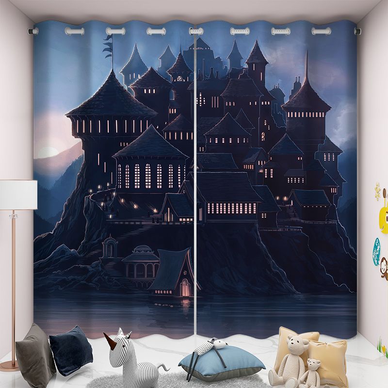 漫画カーテン遮光ハリーポッターグリフィンドールホグワーツ男の子子供部屋寝室ショートカーテン出窓 4,592円