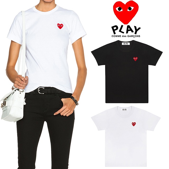 国内発送 / 正規店買付 【COMME des GARCONS】 PLAY RED HEART Tシャツ 半袖 男女ユニセックス