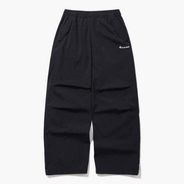 パンツ UQC QQ122OPT28-BLK ウーマンズ ストレッチ ウーブン ワイド ストレート パンツ / BLACK