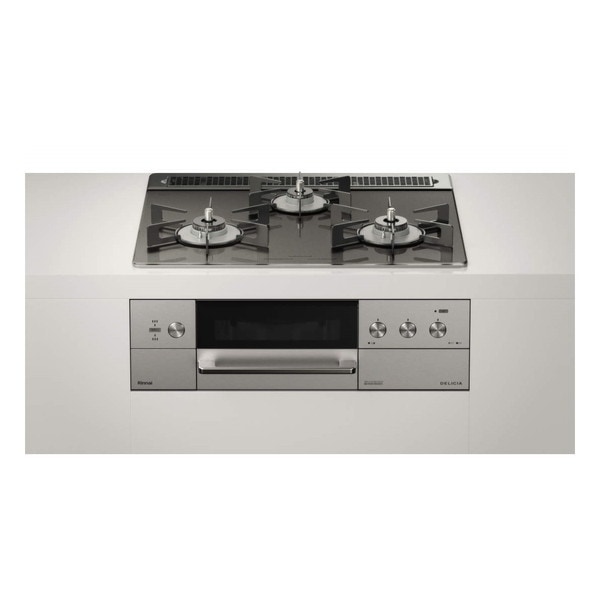 RHS31W30E15RCASTW-13A ツイードシルバー DELICIA [ビルトインガスコンロ (都市ガス用両側強火力幅60cm)]