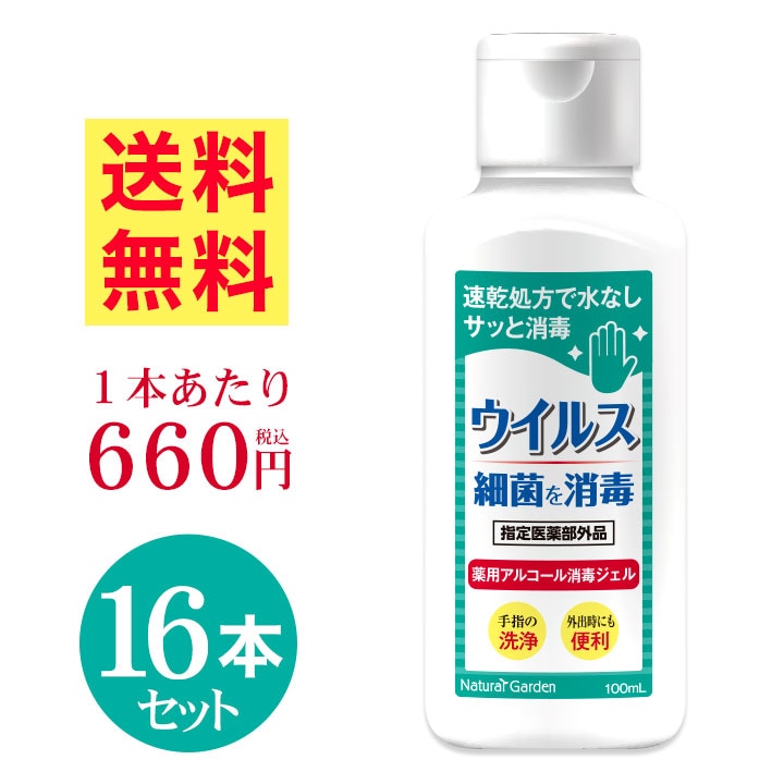 500円引きクーポン】 消毒液 ハンドジェル 消毒用エタノール 消毒用アルコール 16本セット 100ml アルコール消毒ジェル 薬用 指定医薬部外品  アルコール除菌 エタノ 除菌 アルコール消毒液 アルコール消毒 消毒・殺菌 - flaviogimenis.com.br