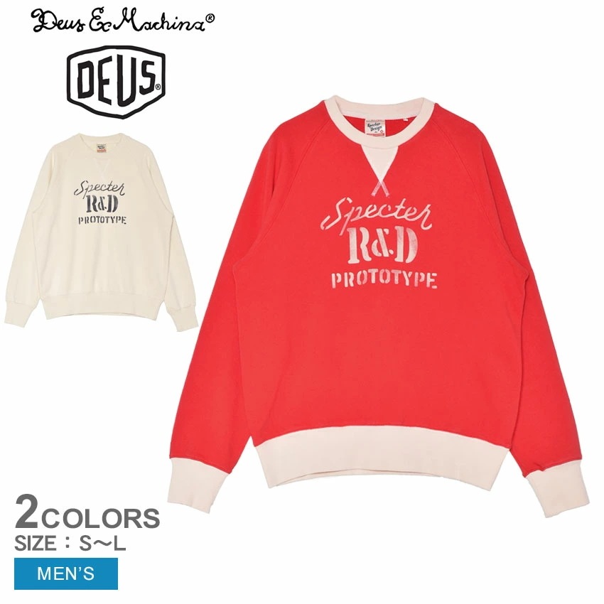 エクス マキナ SPECTER R＆D CREW DMF248915 メンズ ウェア トップス スエット 長袖 ロングスリーブ おしゃれ ブランド シンプル カジュアル プリント