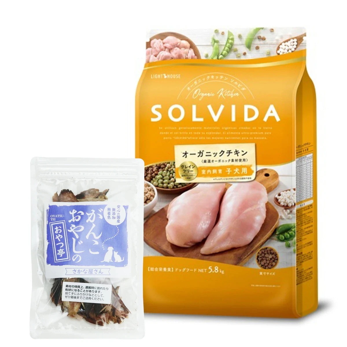 ドッグフード グレインフリー チキン 室内飼育子犬用 5.8kg【国産無添加さかなのおやつ付き】
