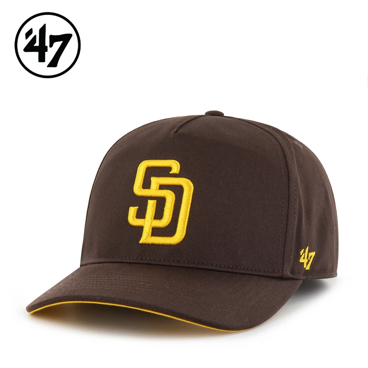 ’47 キャップ 帽子 サンディエゴ・パドレス ベーシック ヒッチ ブラウン 47BRAND 調節可能 チームロゴ 野球帽 B-FHTCH21GWP-BW メジャーリーグ 正規品