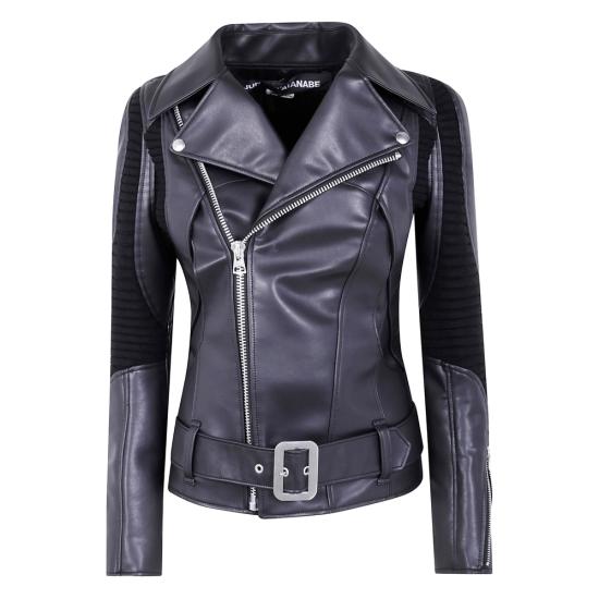 JUNYA WATANABE Women Bikers Jacket JP J007 BLACK