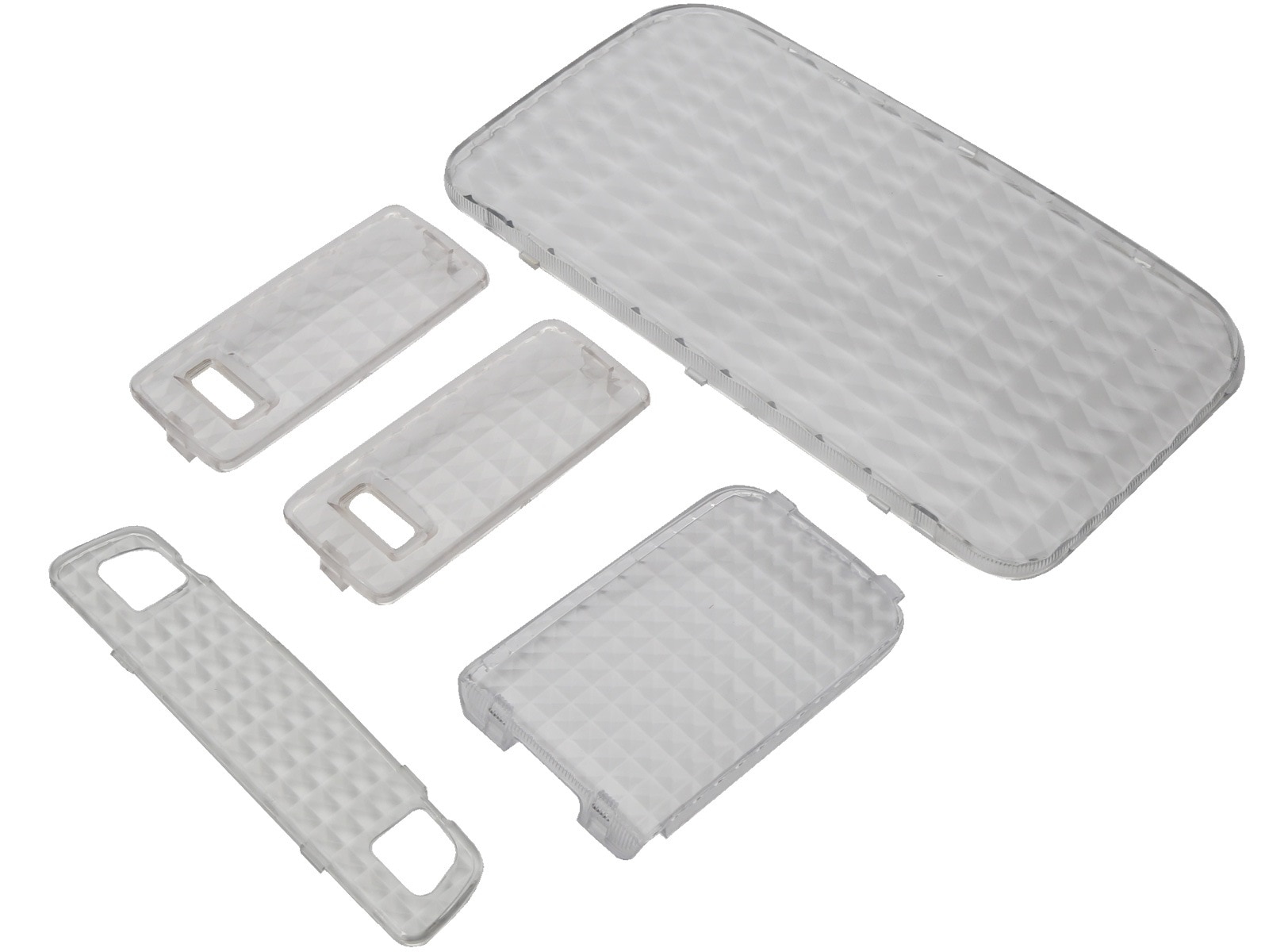 200系 ハイエース クリスタル ルームランプ レンズ スーパーGL 8型 7型 6型 5型 4型 5点セット R-319