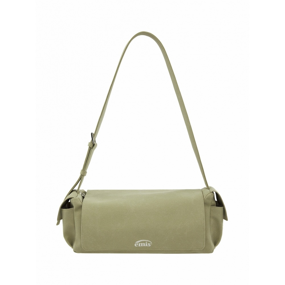 エミススエードショルダーバッグベージュ