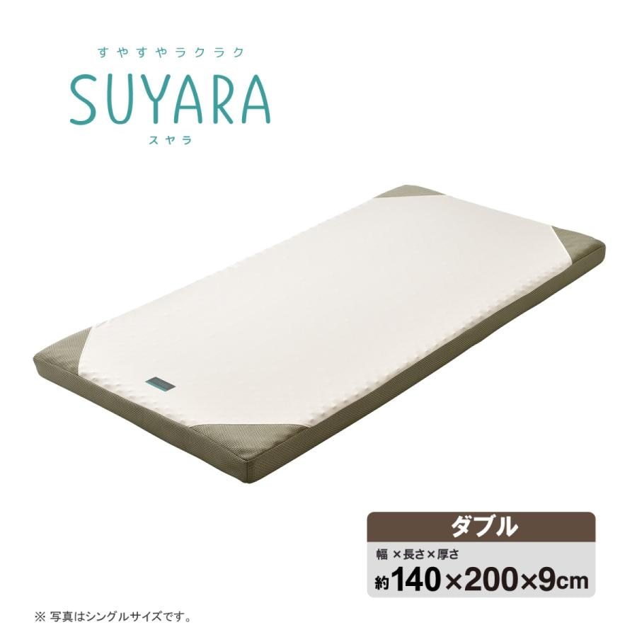 西川 スヤラ マットレス 丸巻 ゴールド 2460-10656 敷布団 敷き布団 ダブル SUYARA 敷きふとん