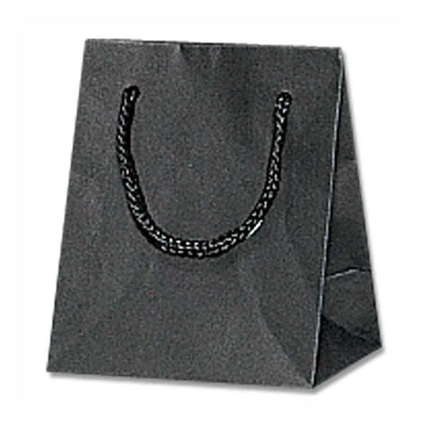 （まとめ買い）シモジマ HEIKO 手提げ紙袋 Kバッグ T-5 黒 10枚 幅100xマチ70x高120mm 006144302 [x3セット]