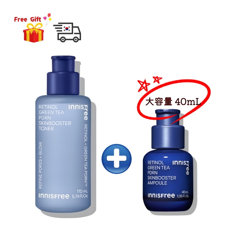 レチノール グリーンティ PDRN スキンブースター トナー 170mL / レチノール グリーンティ PDRN スキンブースター アンプル 40mL