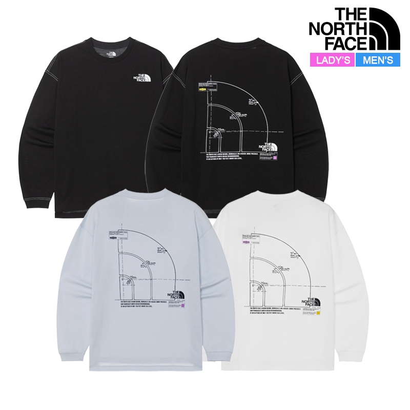 ホワイトラベル ユニセックス メンズ レディース ドーム ロゴ 長袖 ラウンド Tシャツ NT7TR03 日常 デイリー トラベル カジュアル アウトドア お出かけ ルック