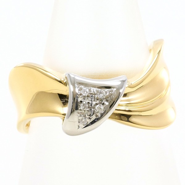 PT900 プラチナ リング 11号 ダイヤ 0.02 中古