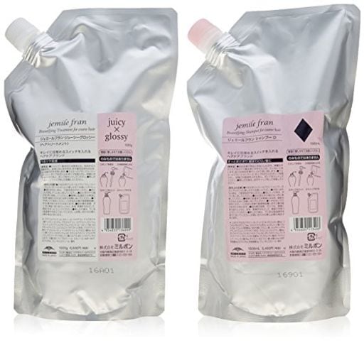 ミルボン ジェミールフラン シャンプー ダイヤ D 1000ML + トリートメント ジューシーグロッシー 1000G 詰替用セット