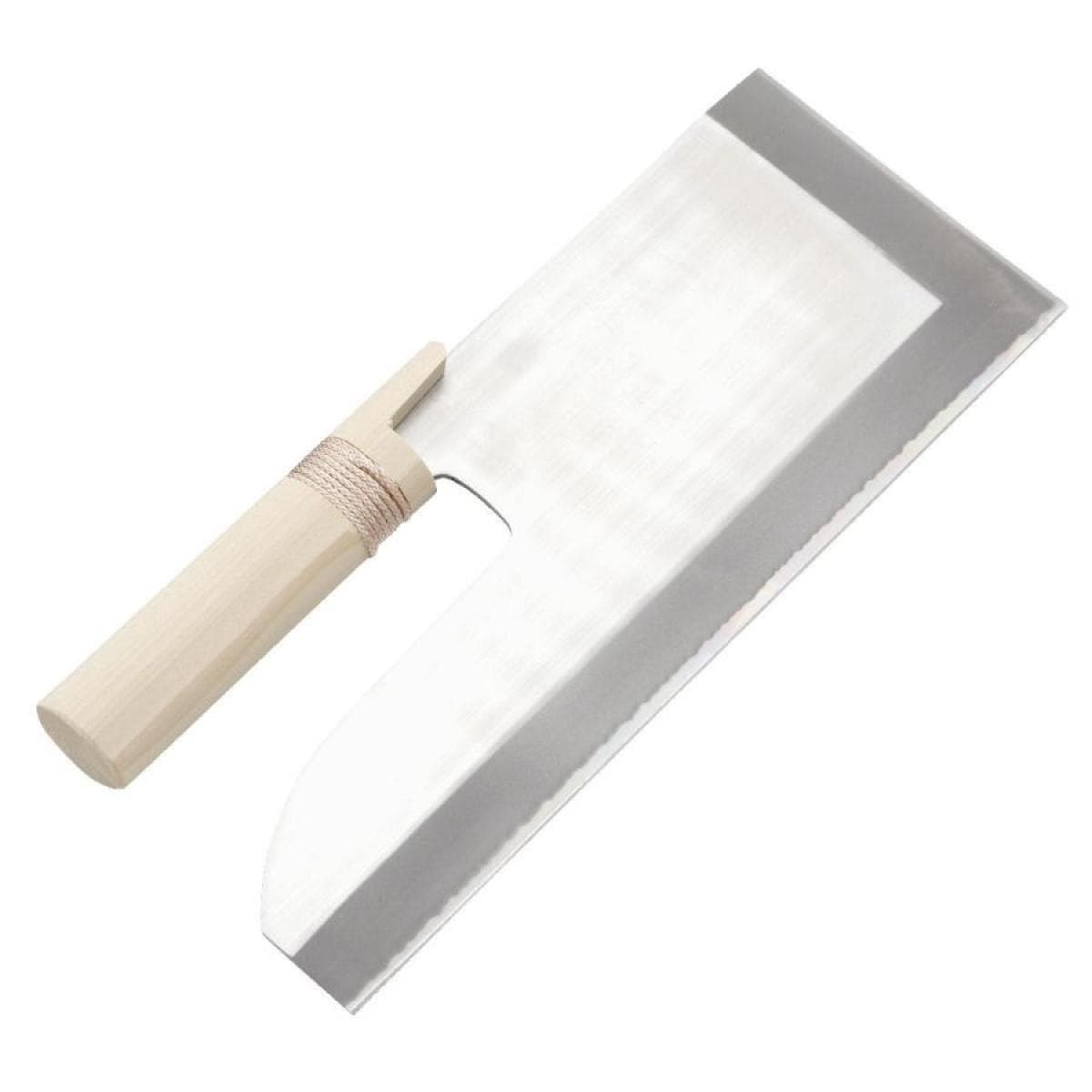 ナガノ産業 【左利き用】 本格派 めん切り包丁 雄山 30cm 白木柄 ステンレス刃 手打ちそば うどん 麺切り用 麺切包丁 そば包丁