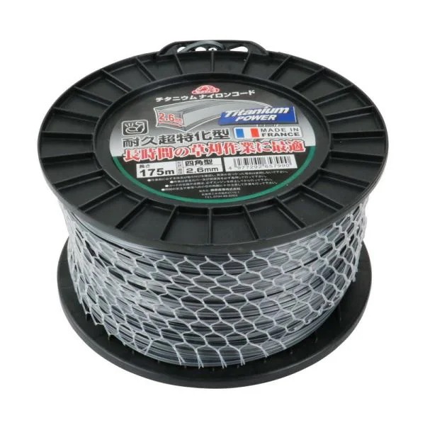 セフティー3 チタニウムナイロンコード型 2．6MMX175M 園芸機器 刈払機 ナイロンコード