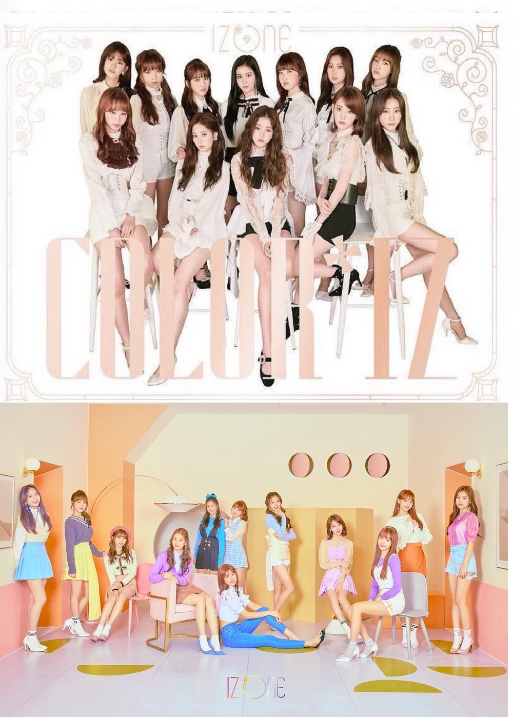 IZ*ONE ミニ 1集 [COLOR*IZ] / Ver. COLOR + ROSE Set (未開封) / 아이즈원 IZONE