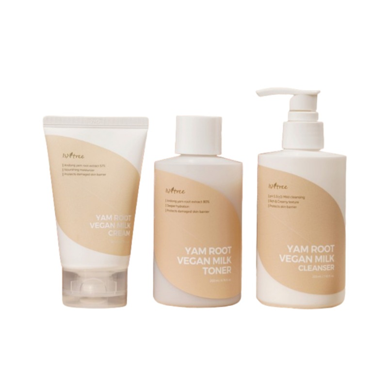 ヤマイモヴィーガミルク 3種 セット(クレンザー+トナー+クリーム） 6,249円