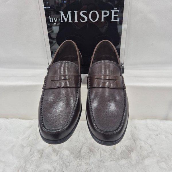 By 男性 クラシック ペニーローファー 122HT419FH201 DBROWN 4 JJ