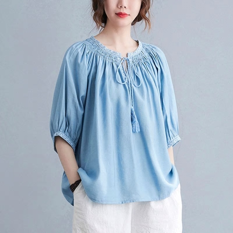 特大の女性ルーズカジュアルTシャツ着夏のシンプルなスタイルの無地の女性の半袖トップスTシャツS374 信憑 国際ブランド
