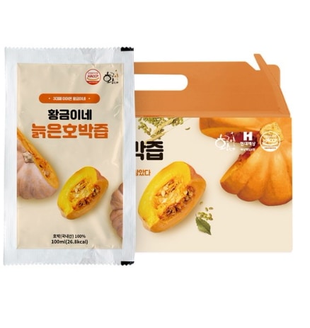 [el359] 水を入れていない100%老いたカボチャ汁100mlx50包