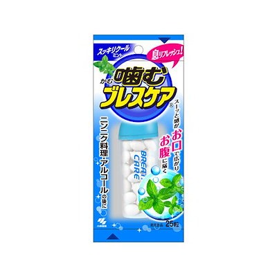 他サイト： 噛むブレスケア スッキリクールミント25粒 小林製薬の商品画像