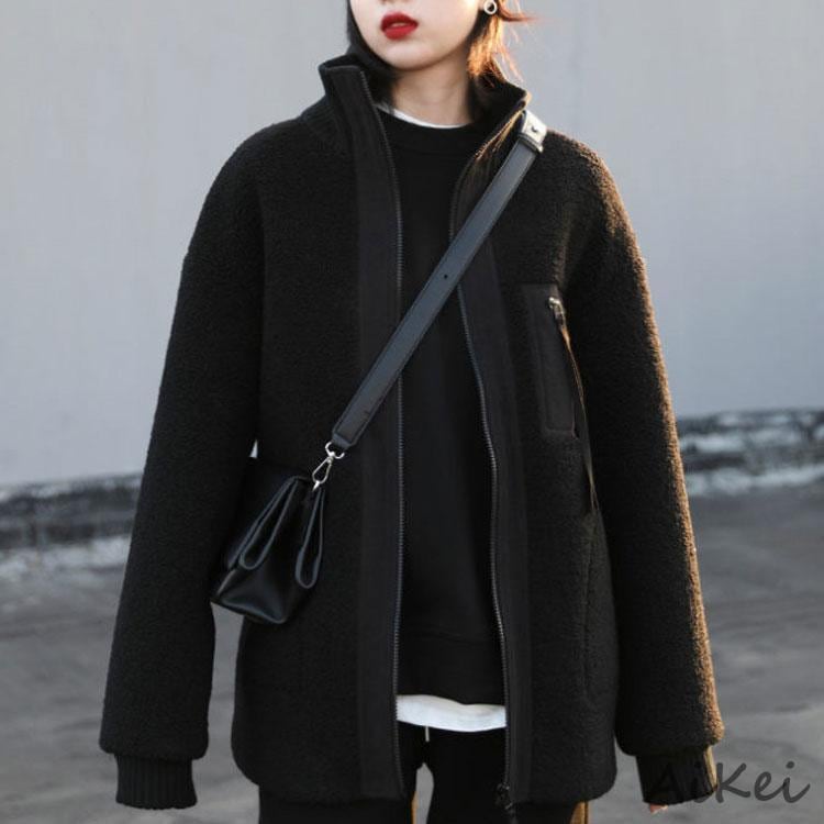 秋冬 レディース ファーコート 毛皮コート ボアジャケット　ボアコート　レディースコート アウター ジャケット　暖かい OL　通勤