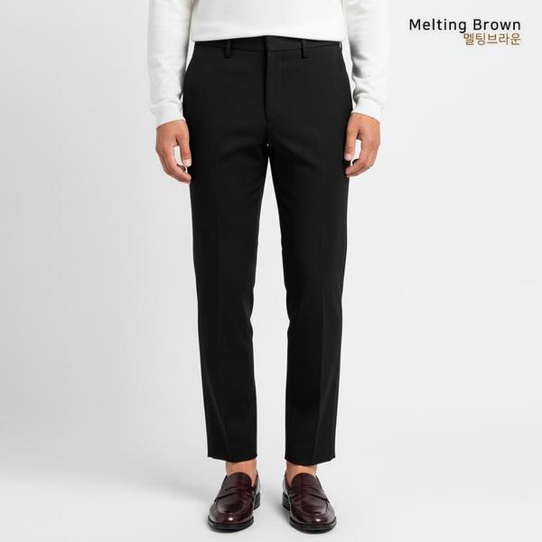 男性9分スラックスショート丈ストレートパンツ A99