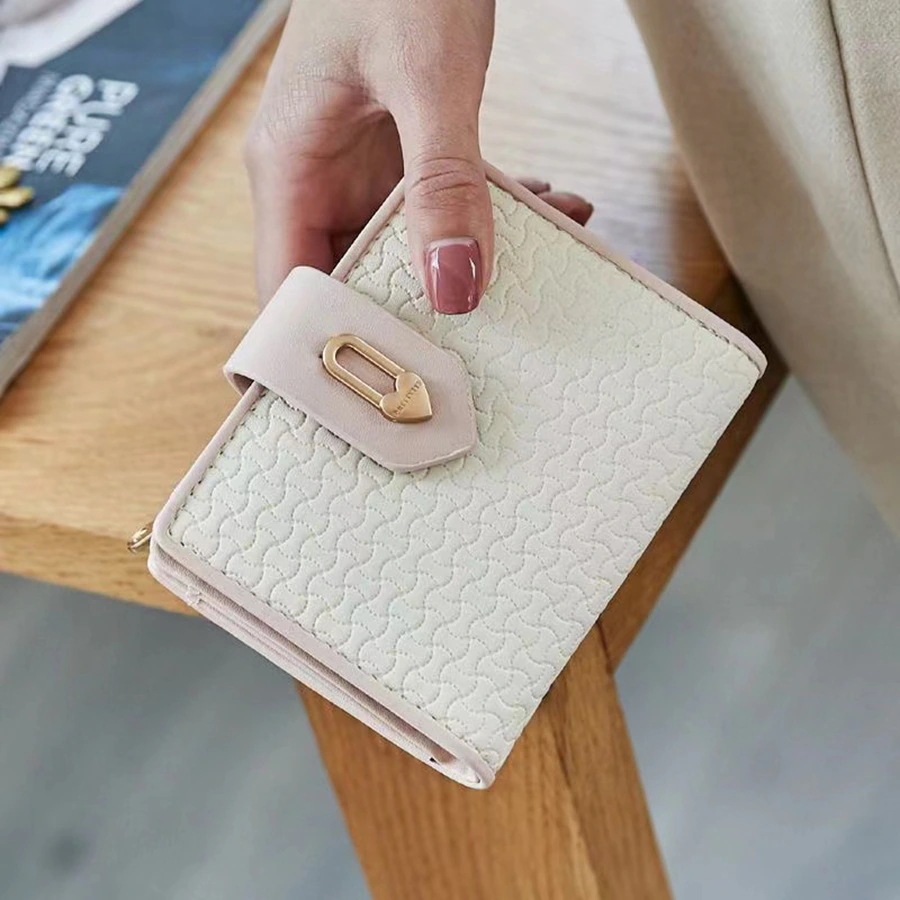 【1点ご購入 で10点プレゼントいたします】ショートウォレット女性用韓国版ファスナーファスナーファスナー衝突色財布大容量財布