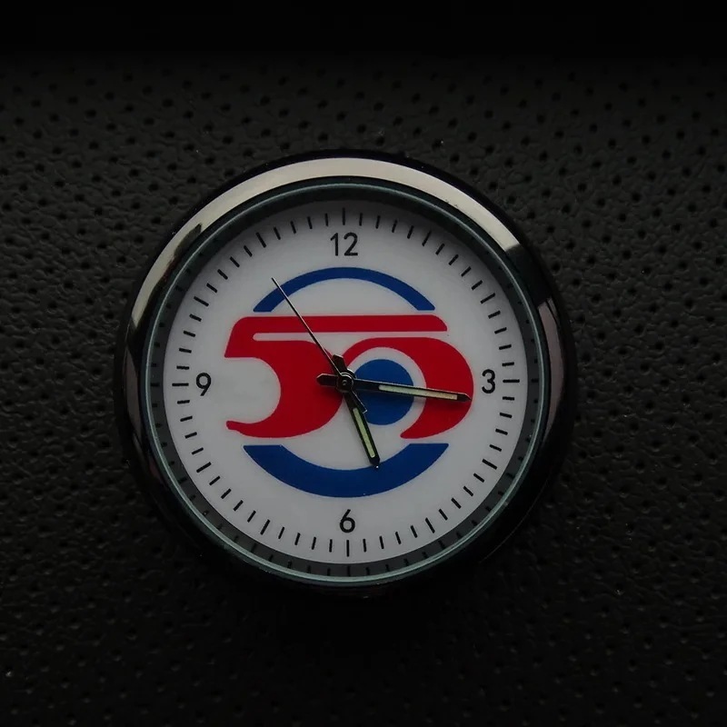 Mini cooper jcw s one countryman f54 f55 f56 f57 f60 r50 r53 r55 r56 r57 r58 r59 r60 r61用カー電子時計 50TH