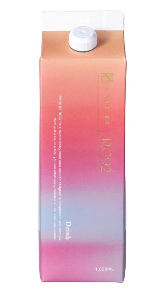 [国内正規品] ピュアビー RG92ドリンク 1000ml pure be 温泉由来成分 大容量ドリンク 毎日のルーティン お風呂上がり インナーケア 甘さ控えめ ピーチ味