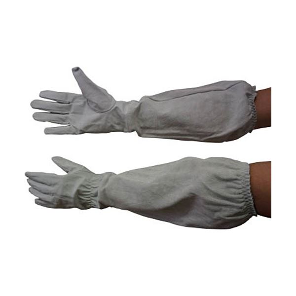 （まとめ）中部物産貿易 ホーケン 肘まで長い革手袋 M 55698 1双 [x3セット]