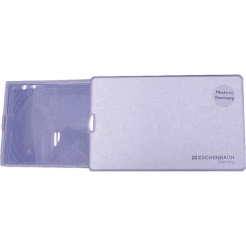 エッシェンバッハ　LEDライト付カード型ルーペイージーポケット3倍(8dpt.)/50×46mm　1521‐11 (シルバｰ)