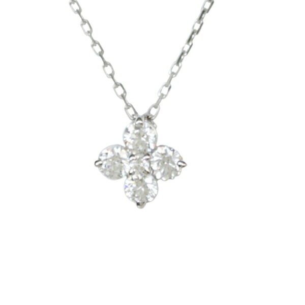 リボン済＆紙袋 ネックレス正規品 ペンダント レディース フラワーモチーフ シルバー ジュエリー アクセサリー 祝い 12,090円