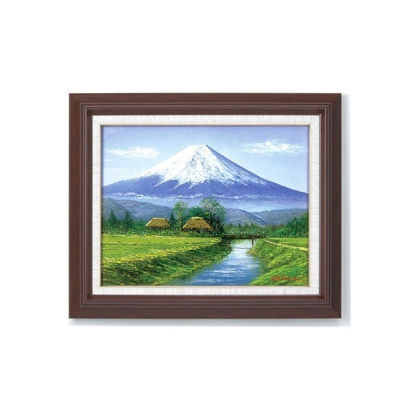 油絵額/木製フレームセット オンタケF6号 田所洋 富士忍野 43352550mm 化粧箱入り