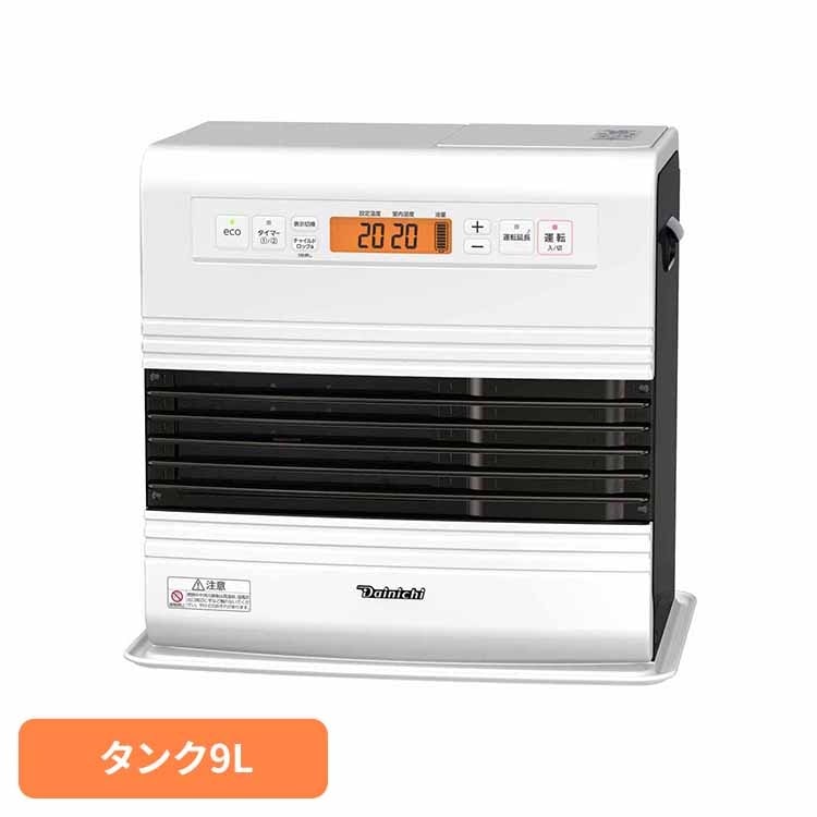 【人気商品】ダイニチ 石油ファンヒーター ヒーター ストーブ 灯油 お手入れ簡単 消臭 省エネ 石油FH・GRタイプ 木造15畳コンクリ20畳・タンク9L FW-5725GR-W ダイニチ