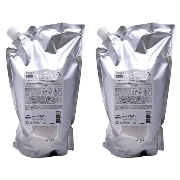 【2個セット】 ミルボン グランドリンケージ エクスフィーク エアリーリュクス シャンプー 1800ml 詰替え用