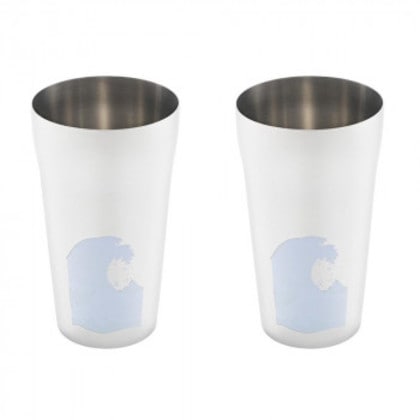 燕熟の技 感温ステンレスタンブラー420ml 2P 波に富士 EJK-802